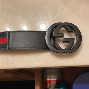 Gucci Black and Green Belt Bag